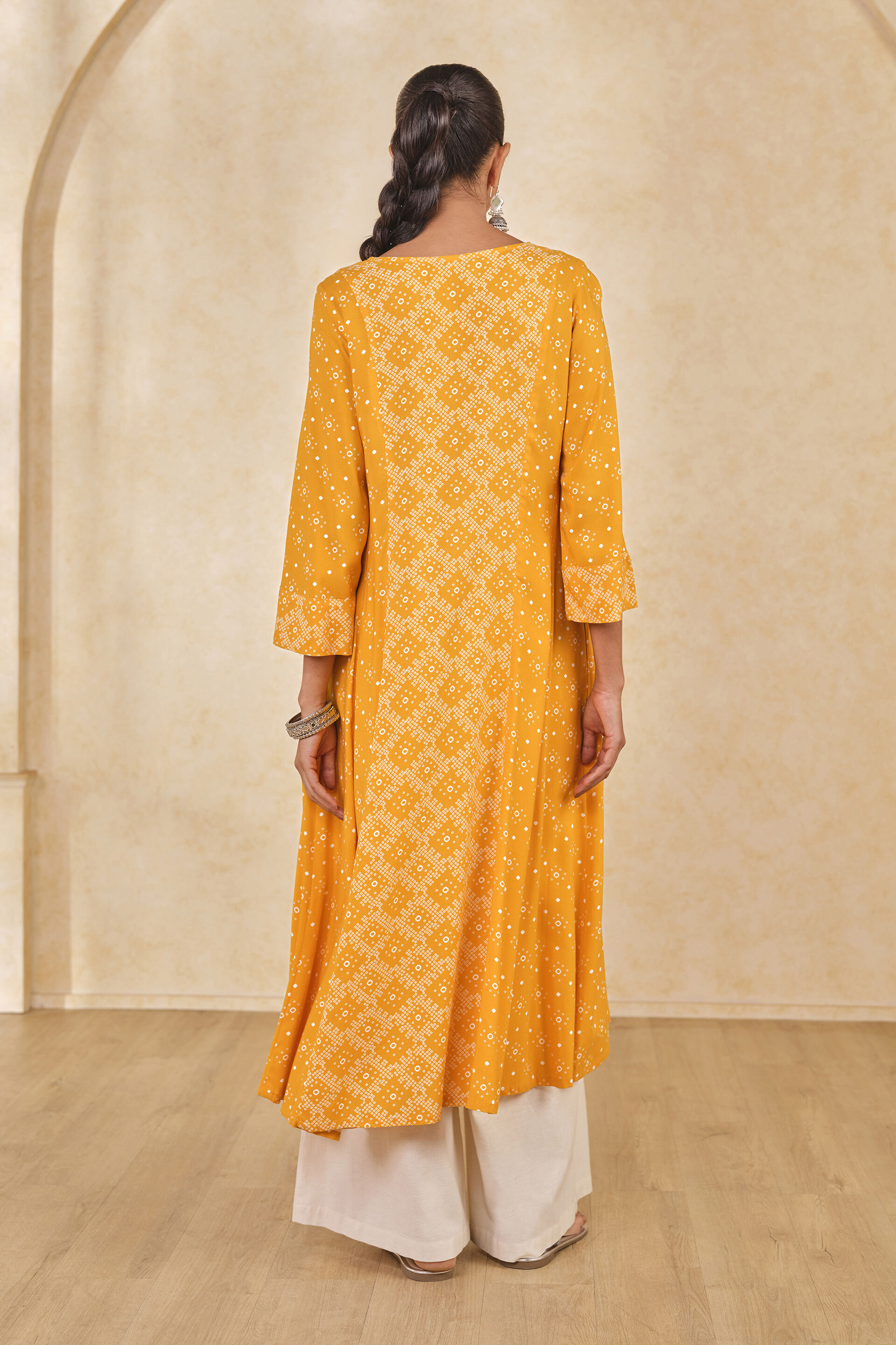 The Mast Peela Kurta, Mustard, image 5